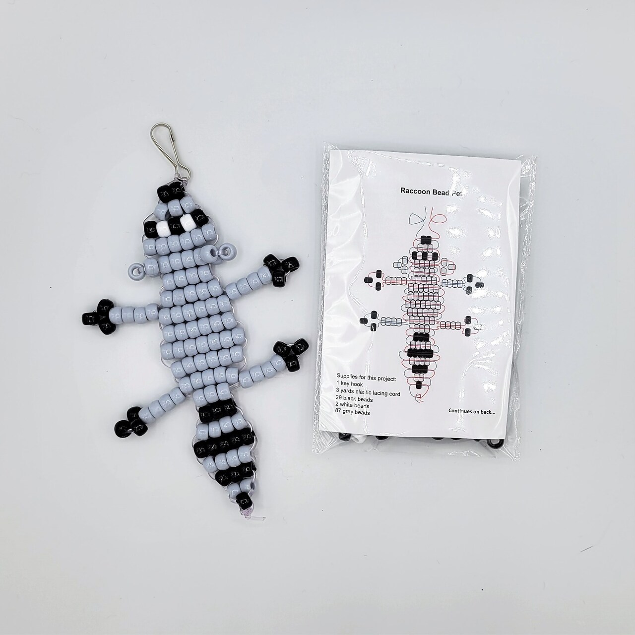 Ink and Trinket Kids Woodland Bead Animal Craft Kit, Individually Wrapped Party Favor